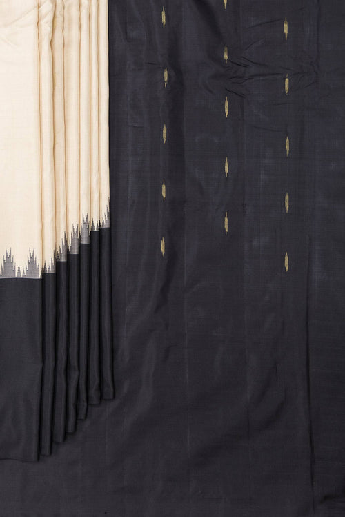 Beige Dual Tone Gadwal Silk Saree