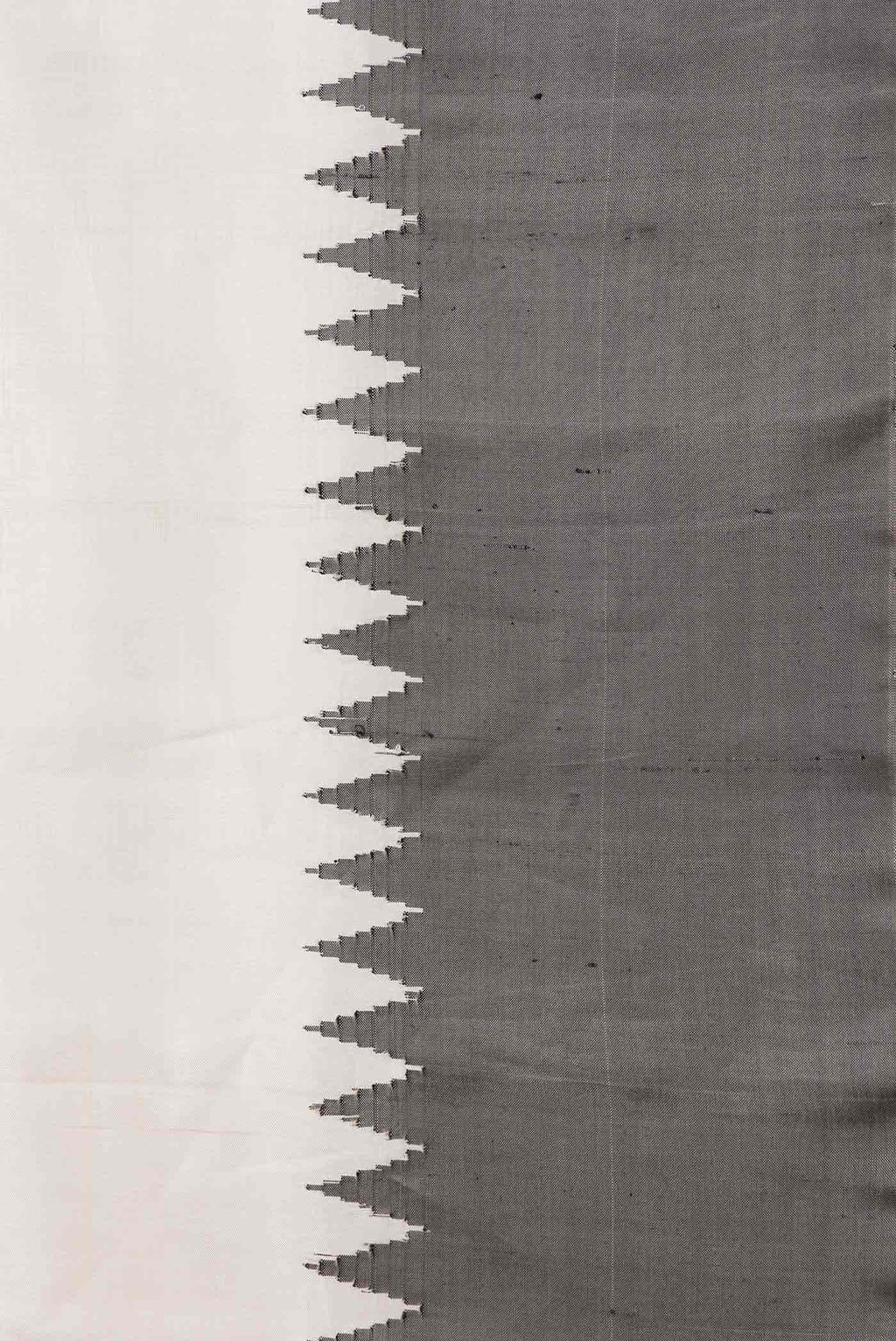 Off White Gadwal Silk Saree