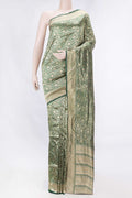 Green Dual Tone Banarasi Silk Saree