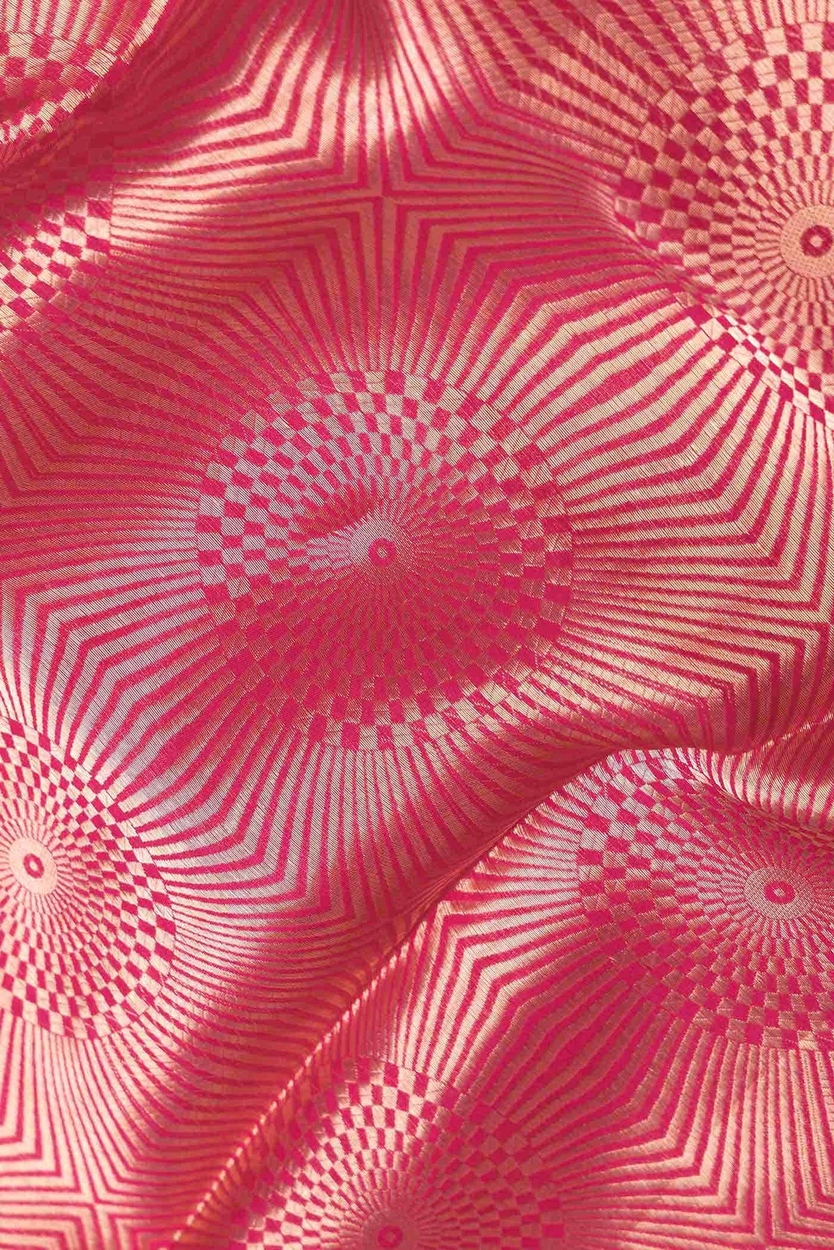 Pink Dual Tone Banarasi Silk Saree