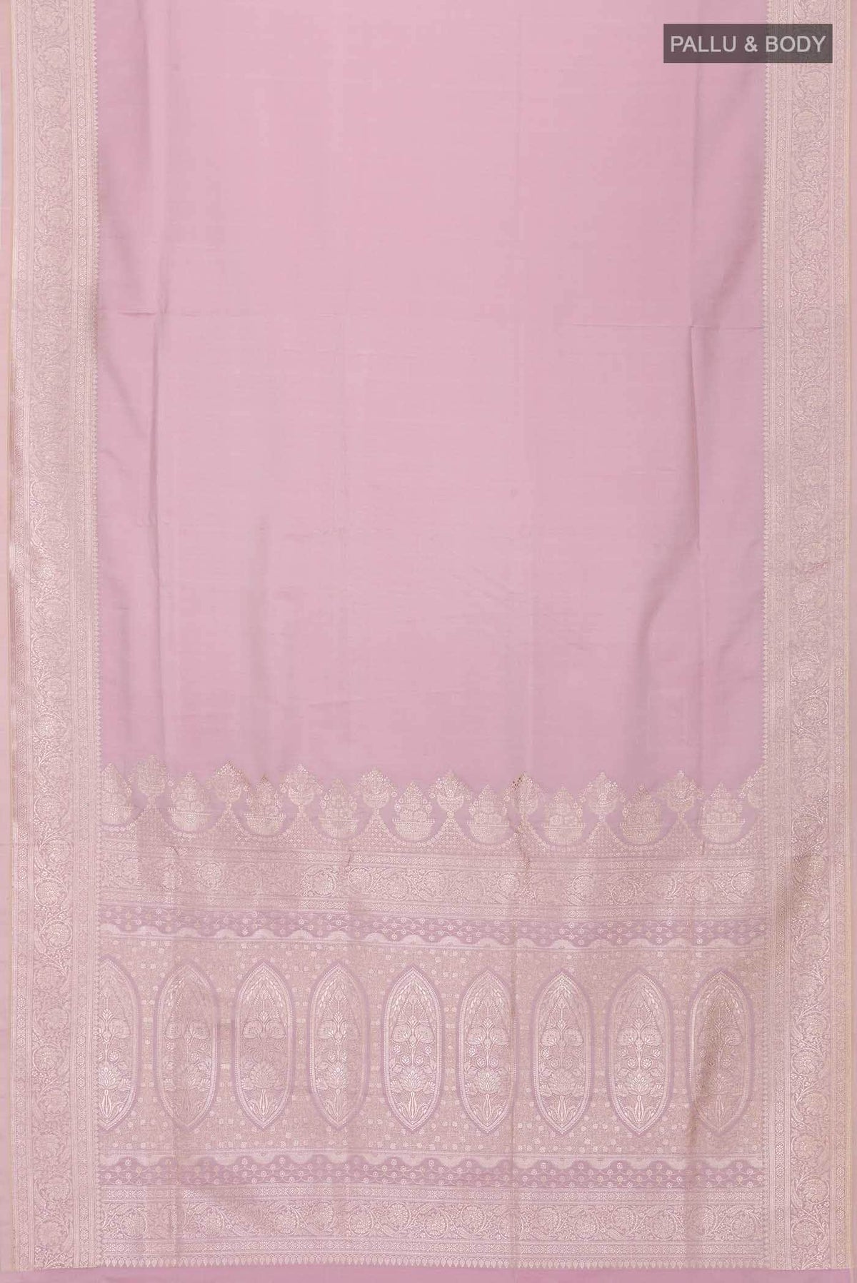 Lavender Banarasi Silk Saree