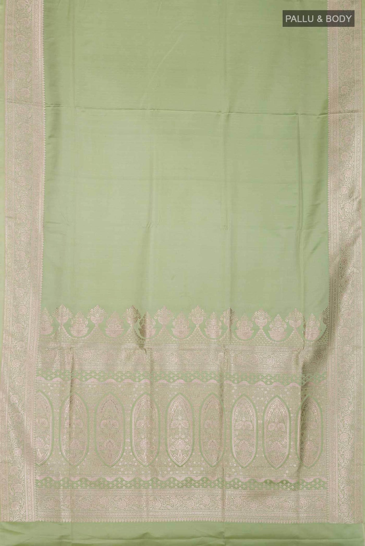 Light Green Banarasi Silk Saree
