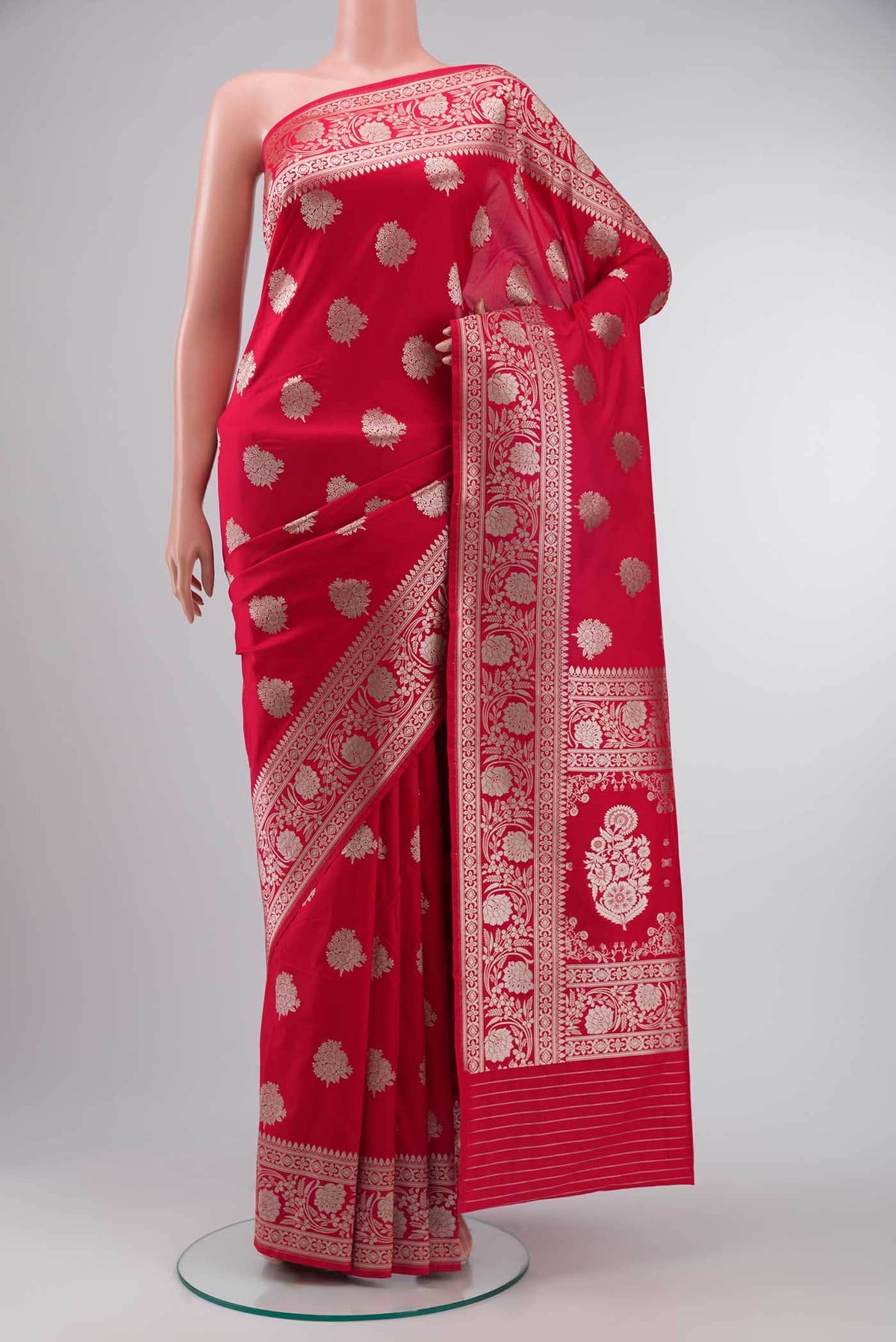 Red Banarasi Silk Saree