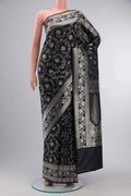 Black Blended Banarasi Silk Saree