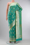 Green Blended Banarasi Silk Saree