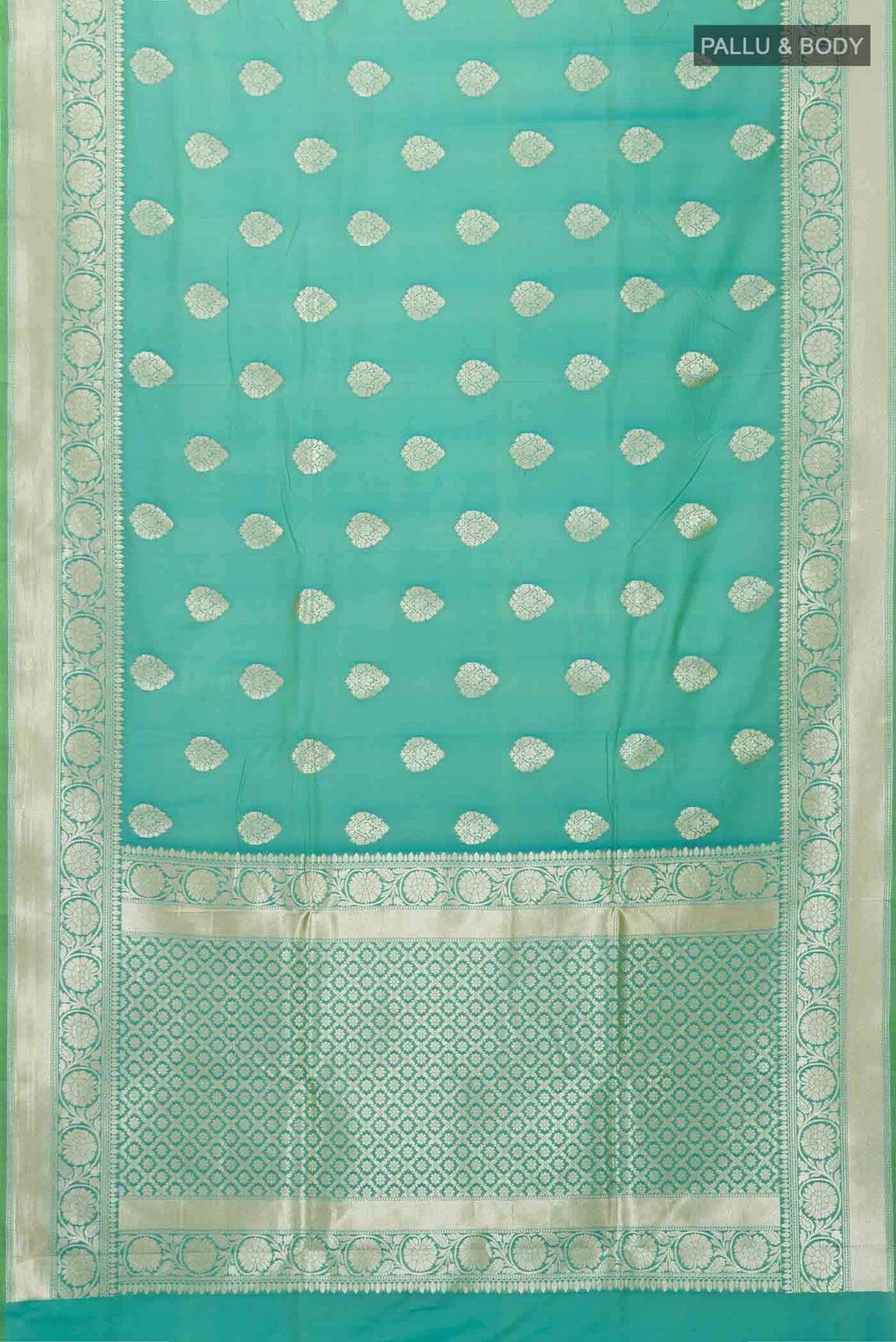 Green Blended Banarasi Silk Saree