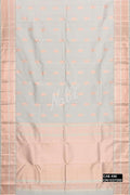 Grey Kanchipuram Silk Saree