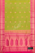 Sea Green Kanchipuram Silk Saree