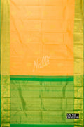 Golden Peach Kanchipuram Silk Saree