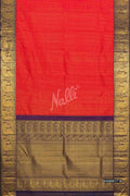 Orange Kanchipuram Silk Saree