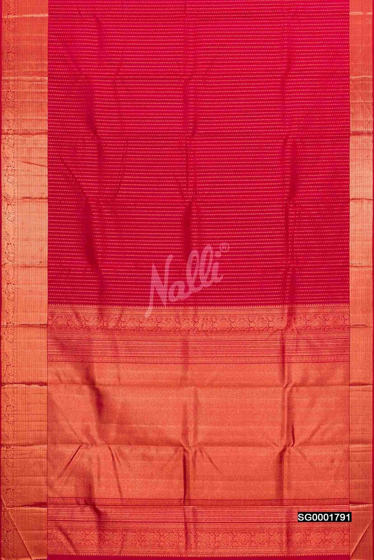 Maroon Kanchipuram Silk Saree