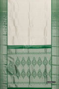 Off White Kanchipuram Silk Saree