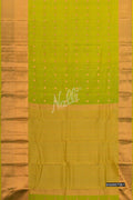 Parrot Green Kanchipuram Silk Saree
