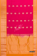 Dark Pink Kanchipuram Silk Saree