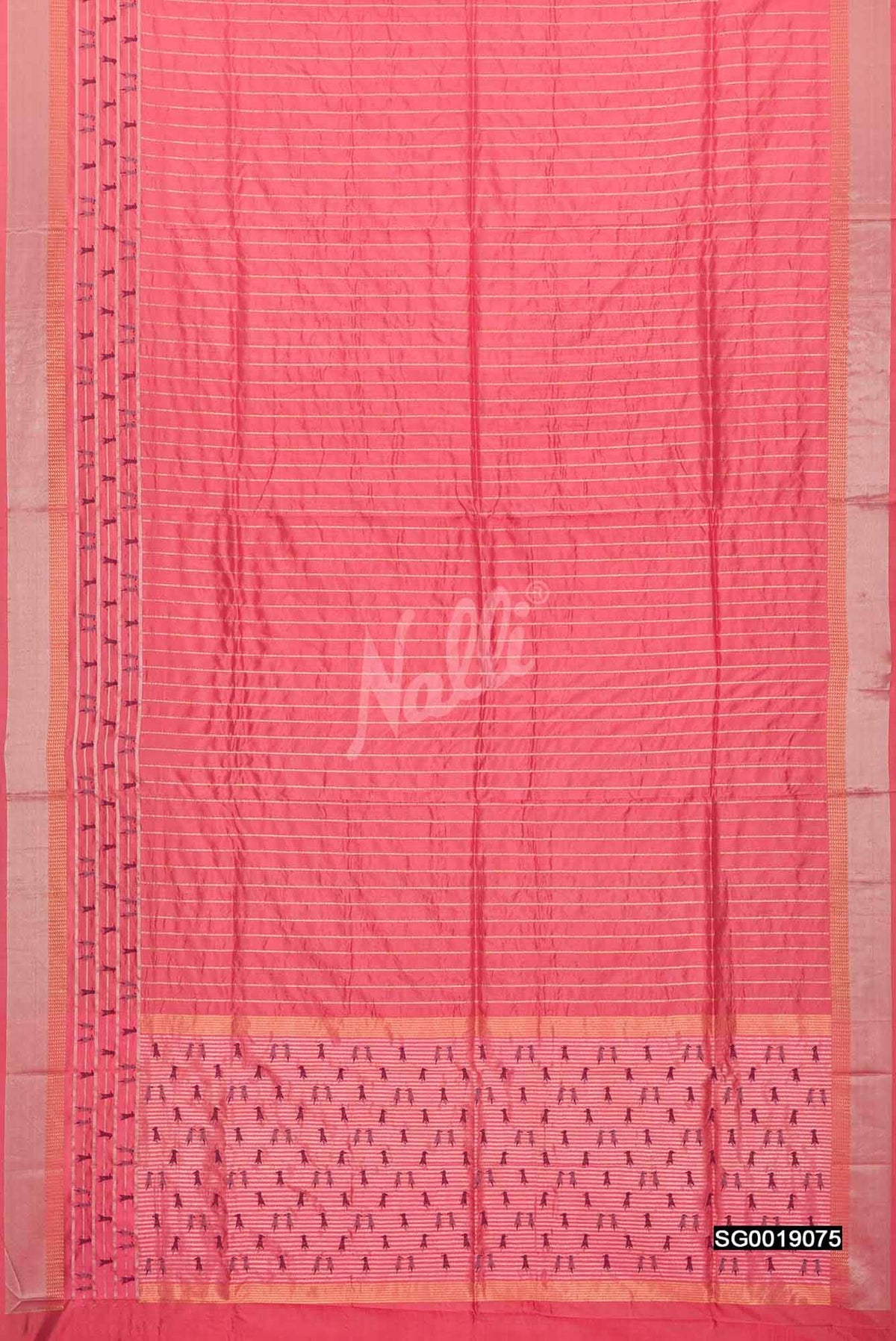 Peach Banarasi Silk Saree