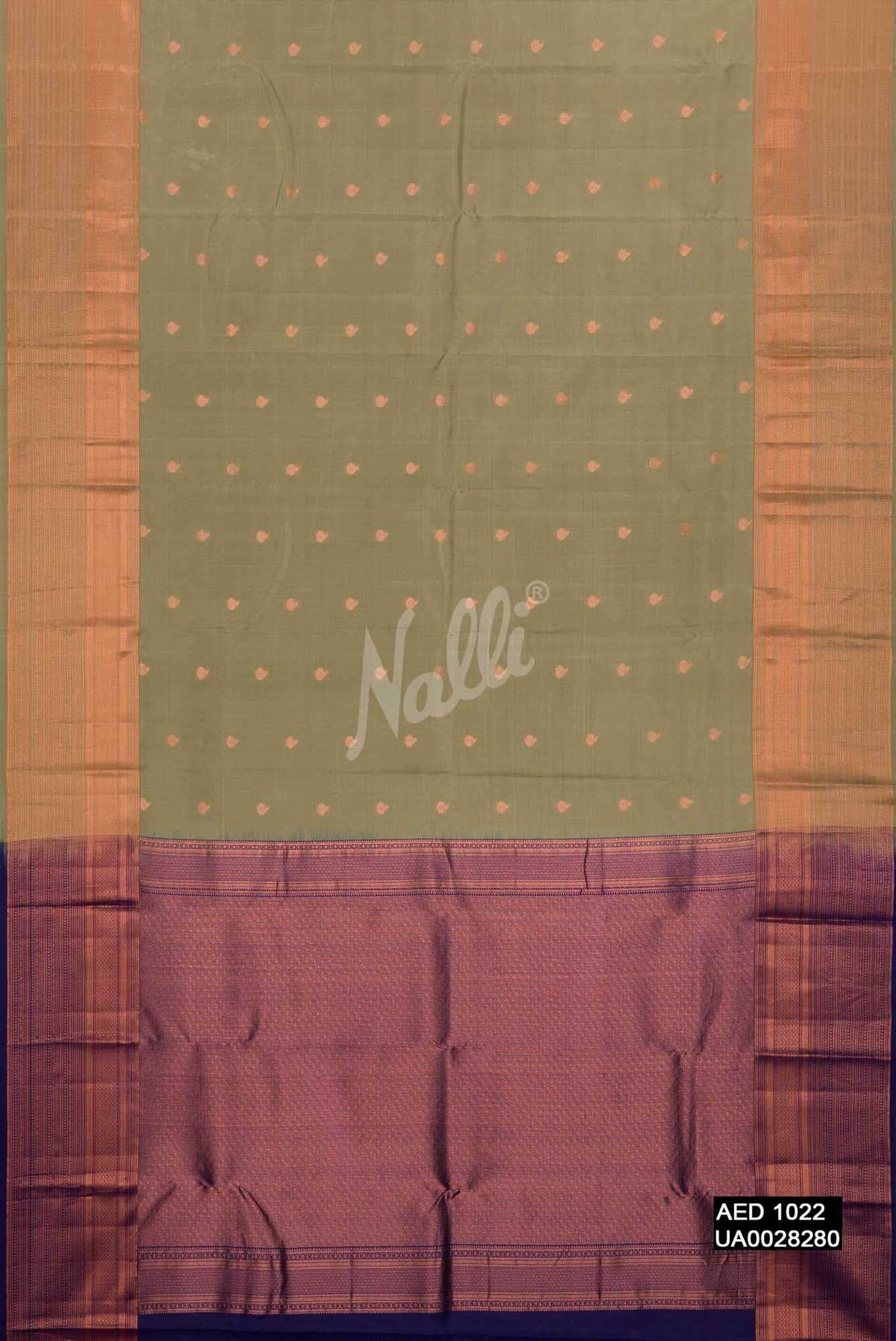 Pista Green Kanchipuram Silk Saree
