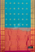 Sky Blue Kanchipuram Silk Saree