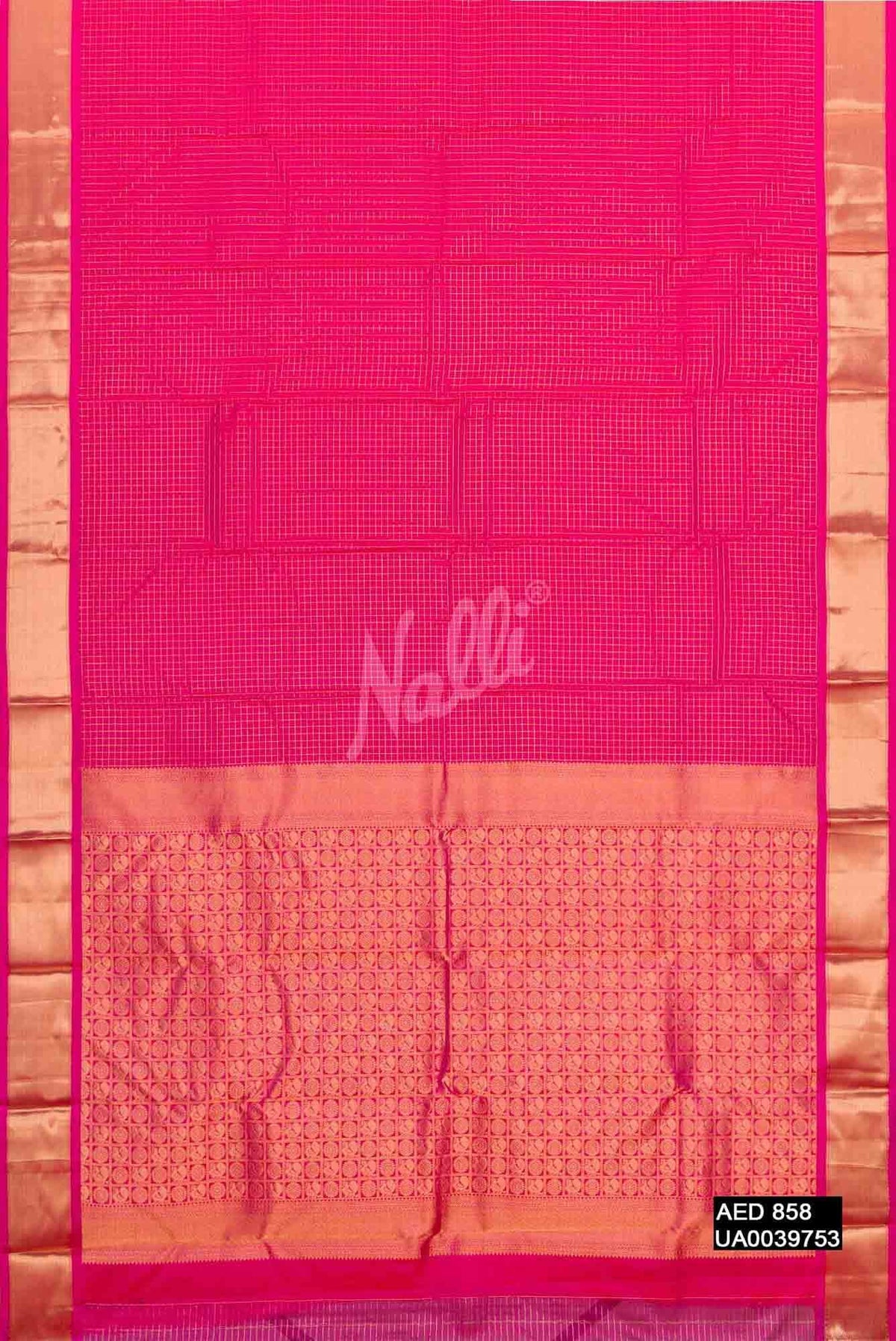 Pink Kanchipuram Silk Saree