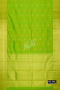 Parrot Green Kanchipuram Silk Saree