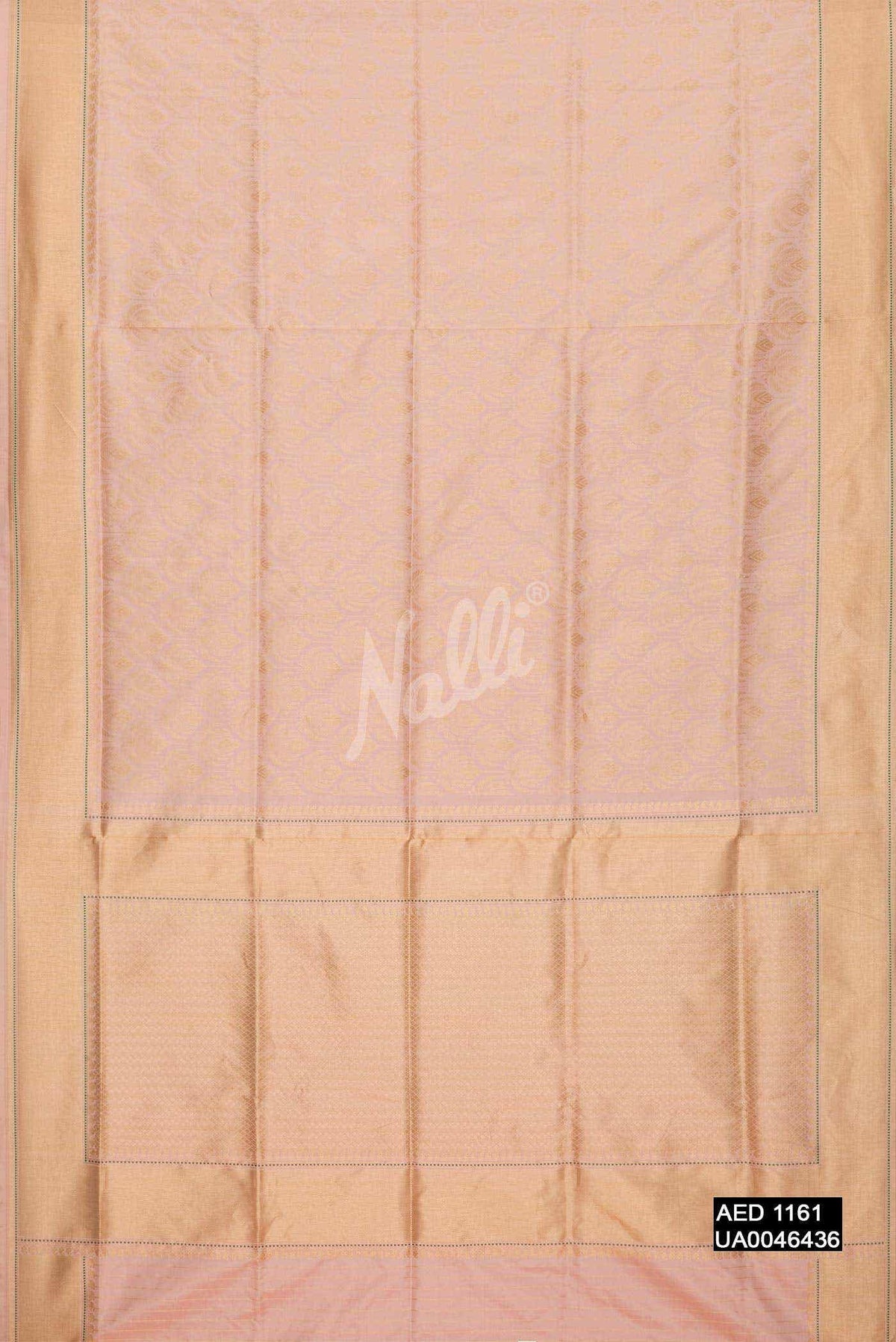 Golden Peach Banarasi Silk Saree