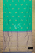 Sea Green Kanchipuram Silk Saree