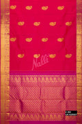 Orange Kanchipuram Silk Saree