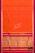 Orange Kanchipuram Silk Saree