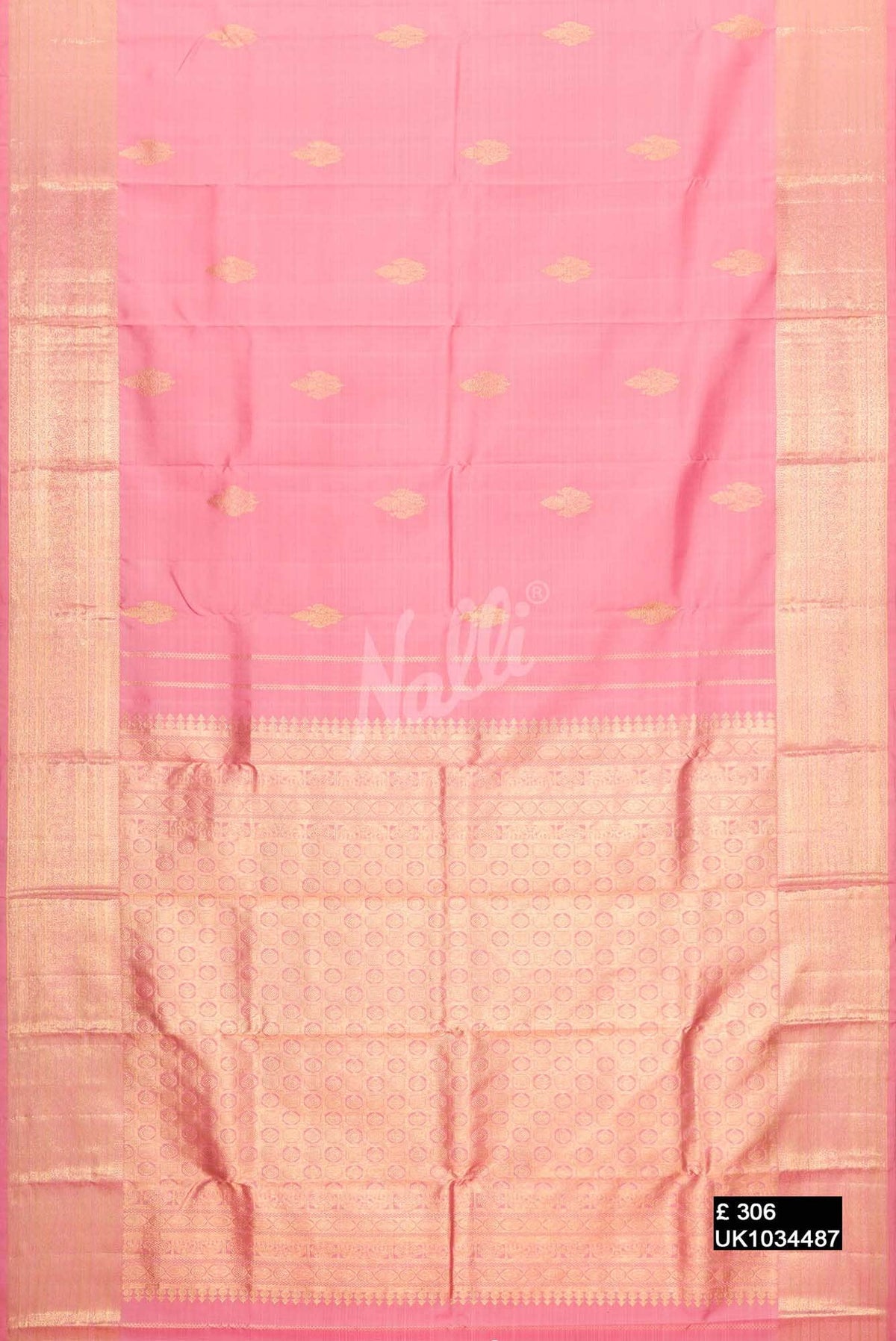 Pink Kanchipuram Silk Saree