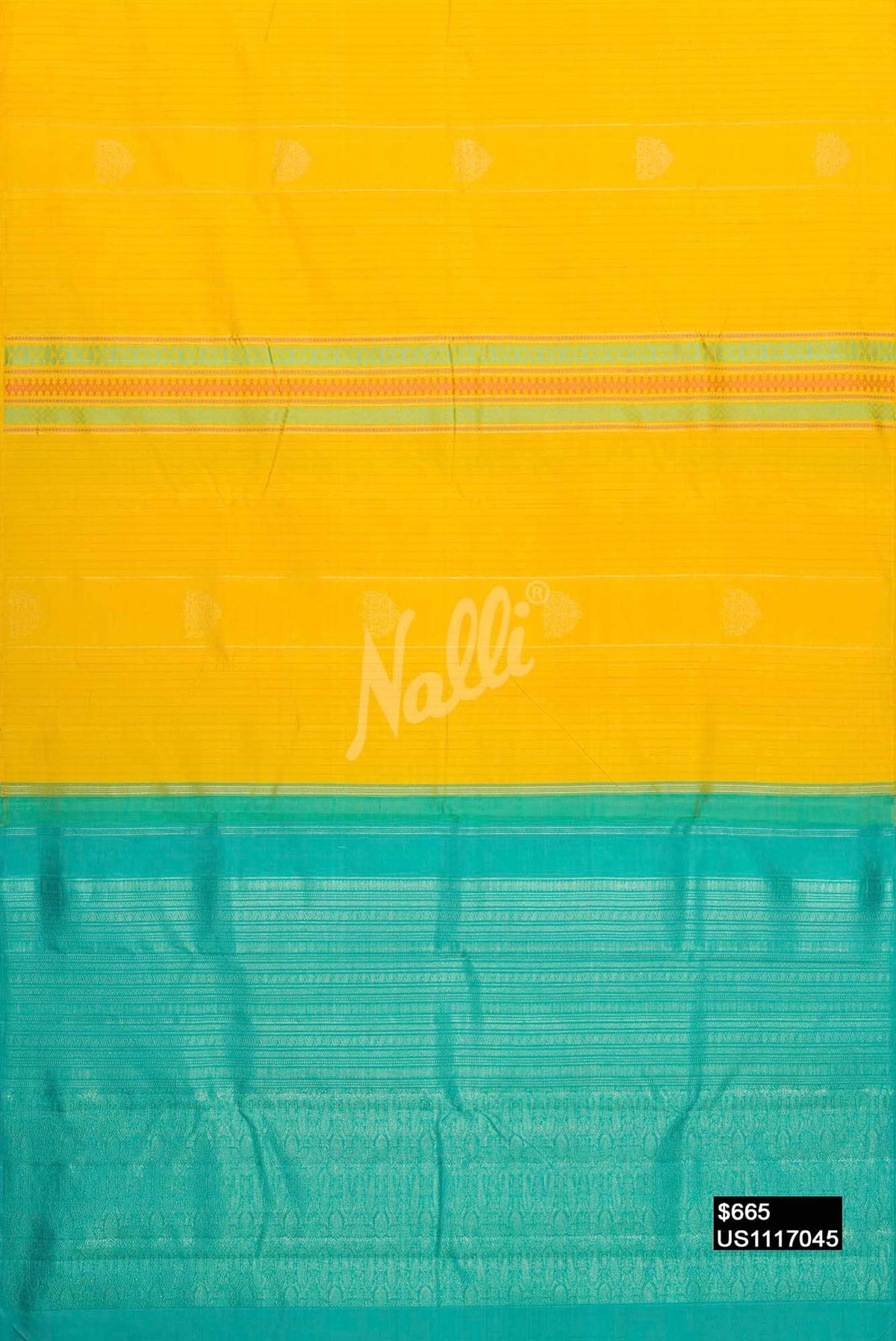 Yellow Kanchipuram Silk Saree