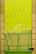 Parrot Green Kanchipuram Silk Saree