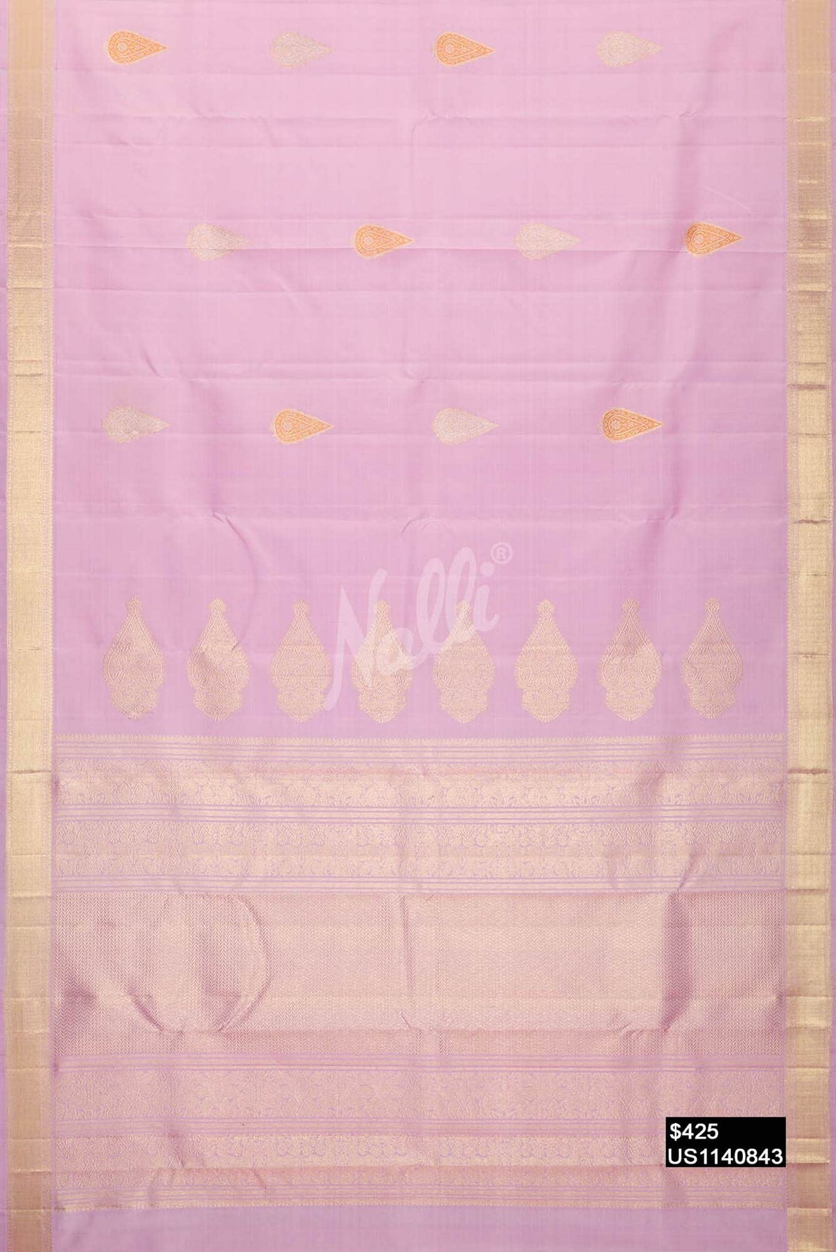 Pink Kanchipuram Silk Saree