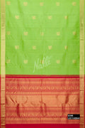 Parrot Green Kanchipuram Silk Saree