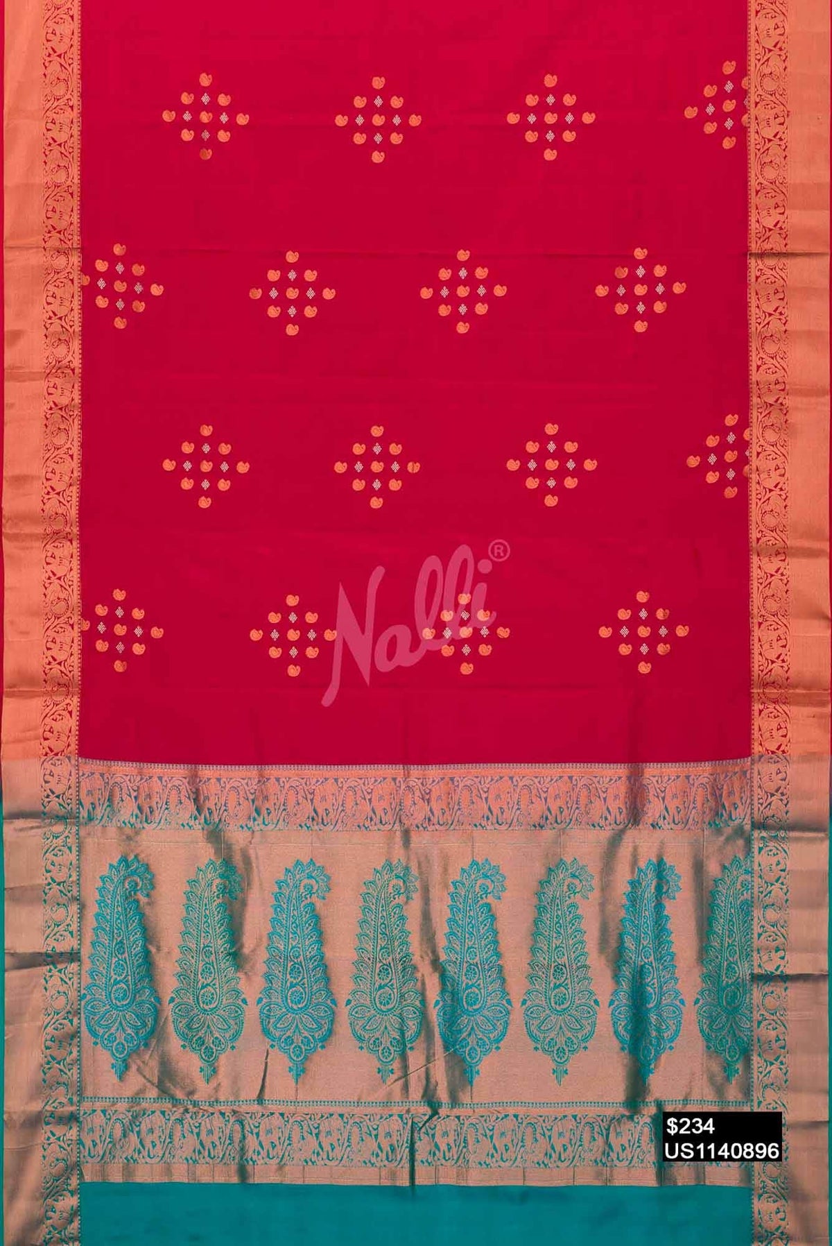 Maroon Kanchipuram Silk Saree
