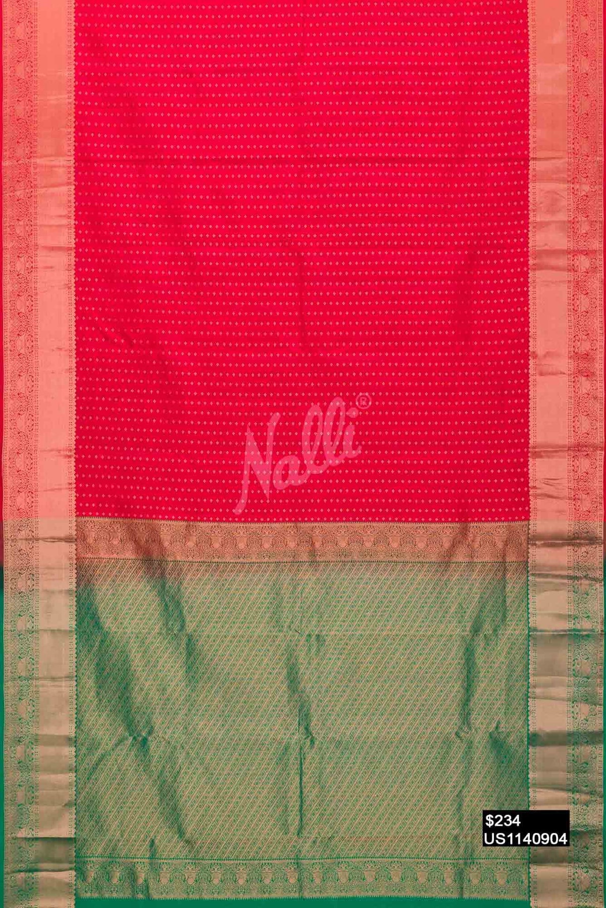 Red Kanchipuram Silk Saree