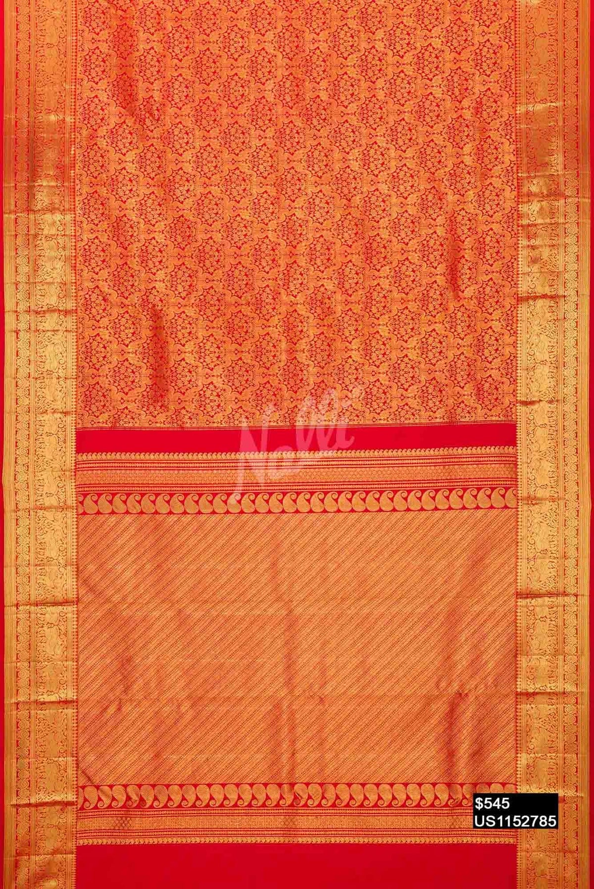 Red Kanchipuram Silk Saree