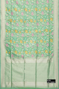 Pista Green Banarasi Silk Saree