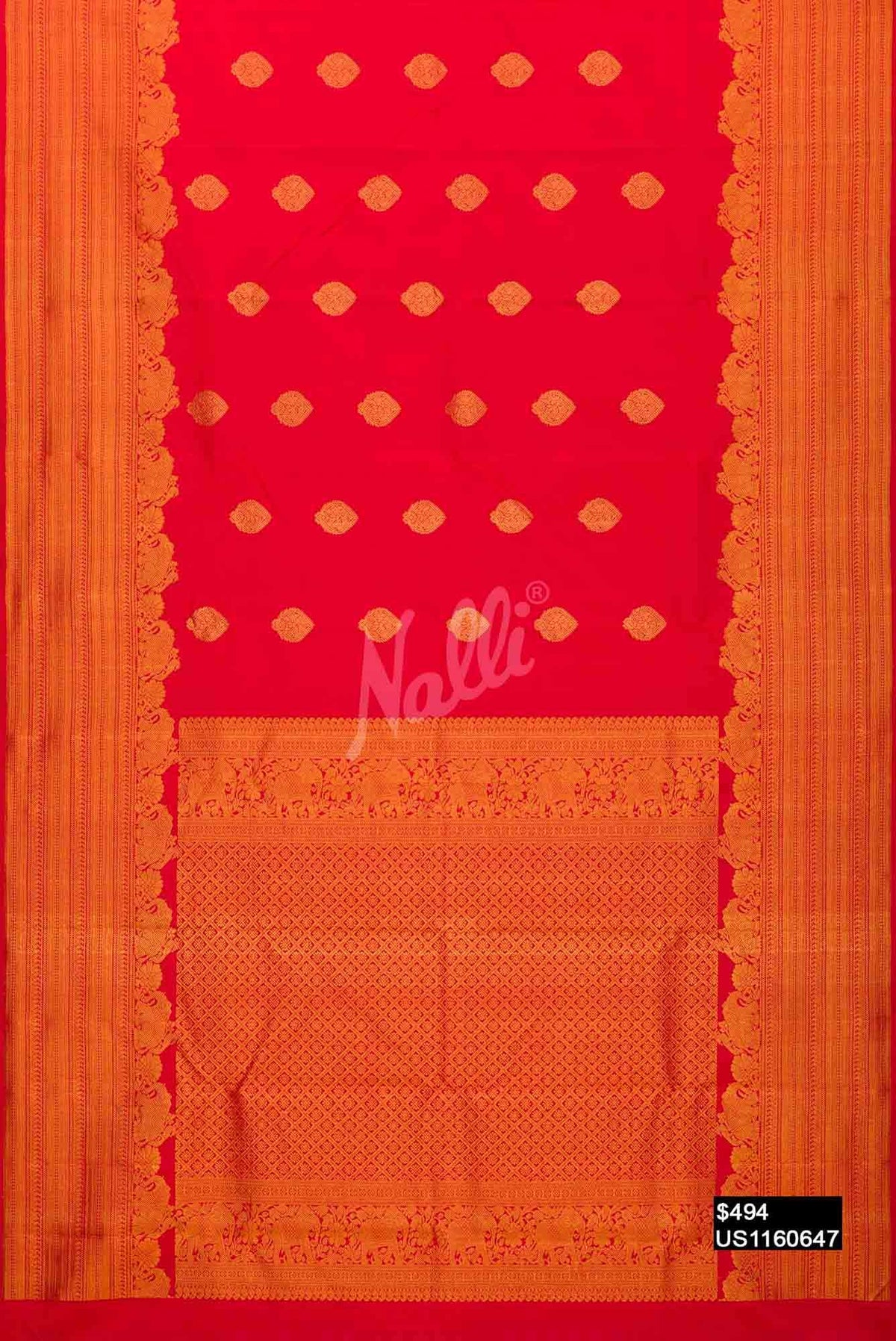 Red Kanchipuram Silk Saree
