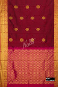 Maroon Kanchipuram Silk Saree