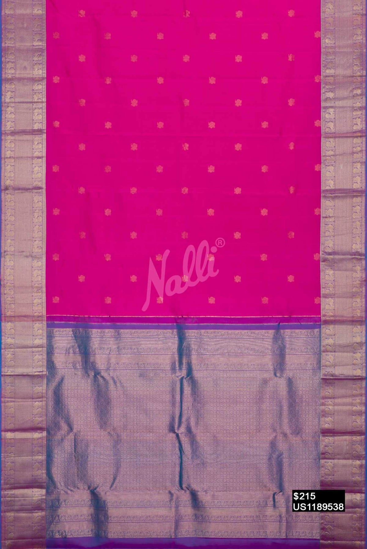 Pink Kanchipuram Silk Saree