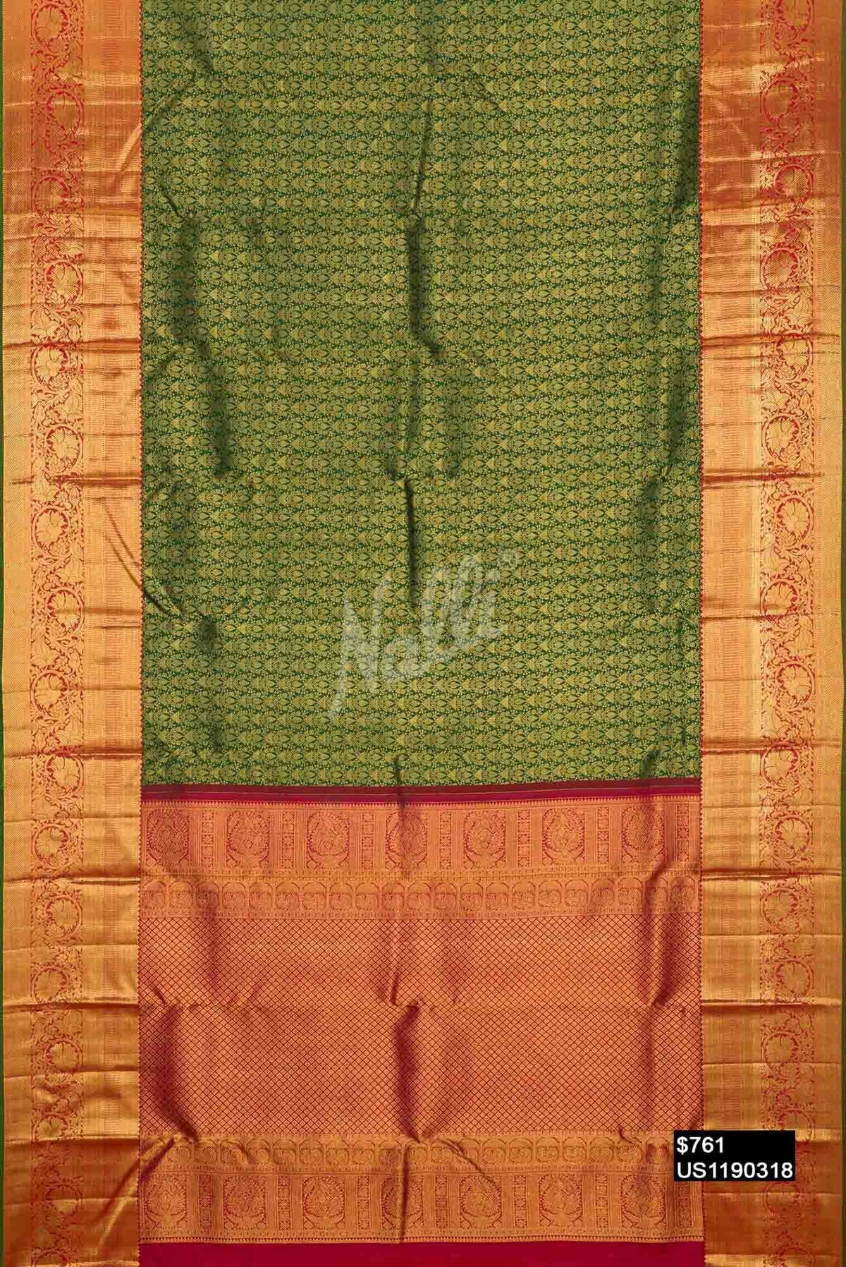 Green Kanchipuram Silk Saree