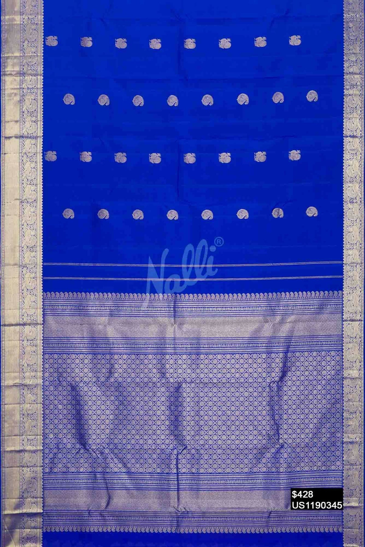 Royal Blue Kanchipuram Silk Saree