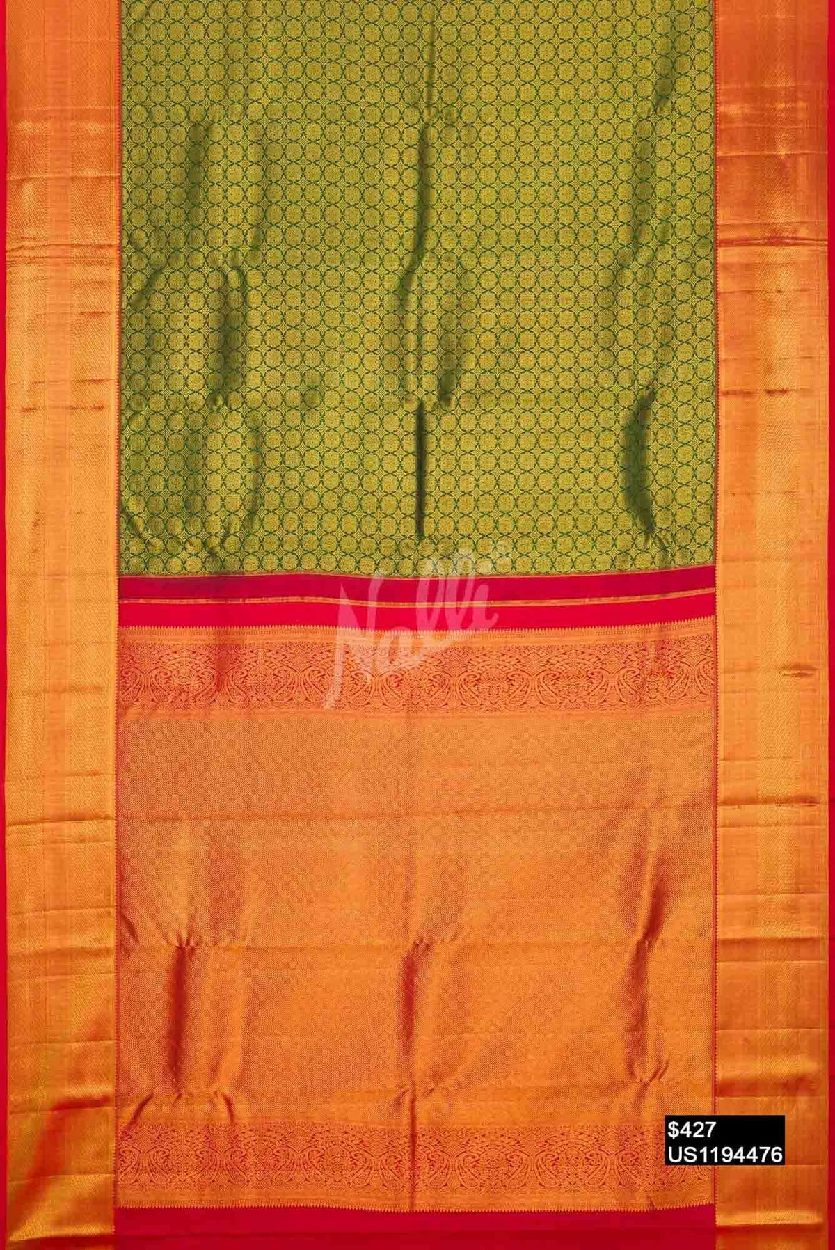 Green Kanchipuram Silk Saree