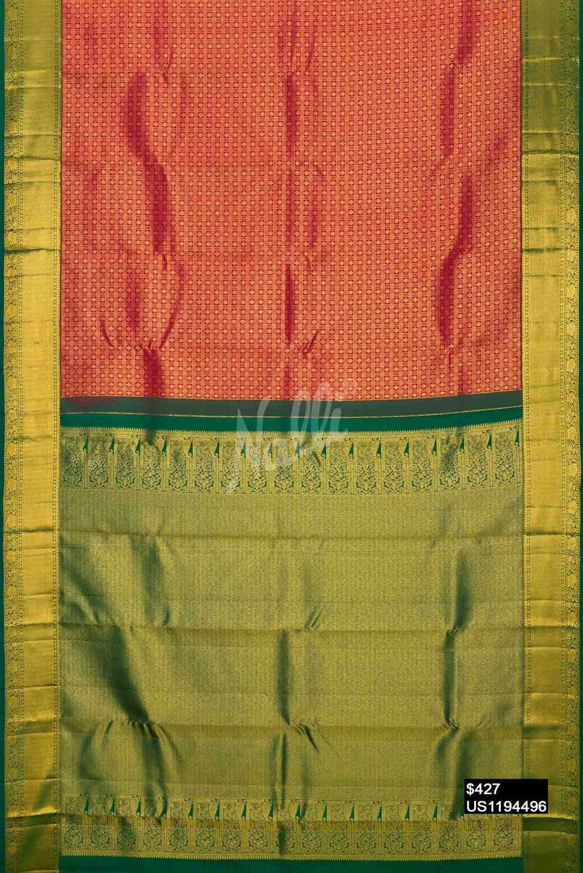 Maroon Kanchipuram Silk Saree