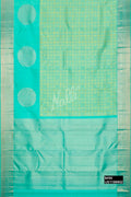 Sea Green Kanchipuram Silk Saree