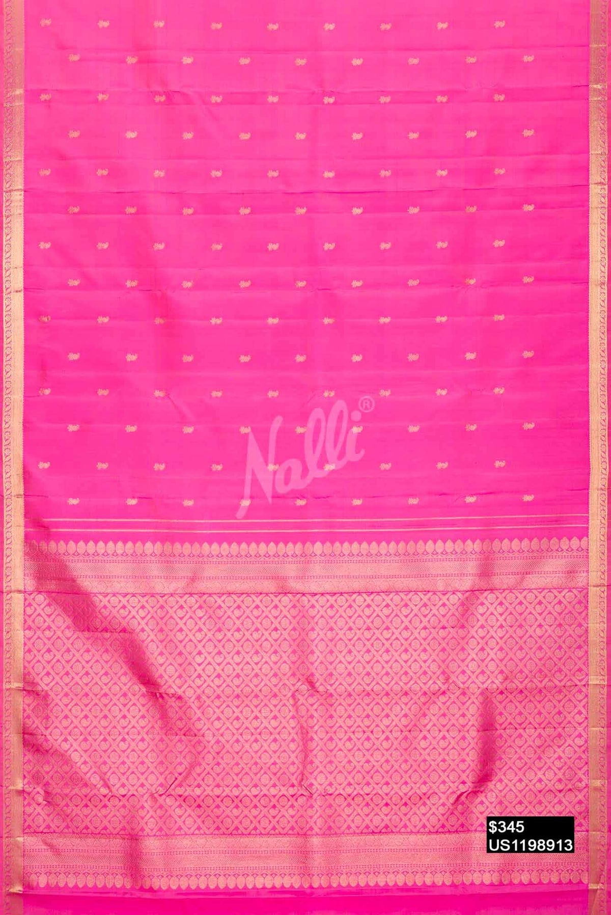 Pink Kanchipuram Silk Saree