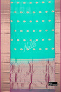 Sea Green Kanchipuram Silk Saree