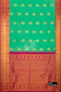 Sea Green Kanchipuram Silk Saree