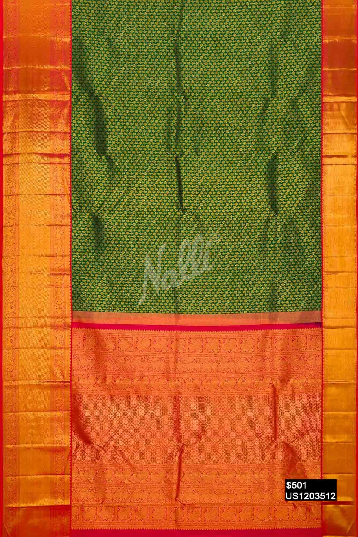 Green Kanchipuram Silk Saree