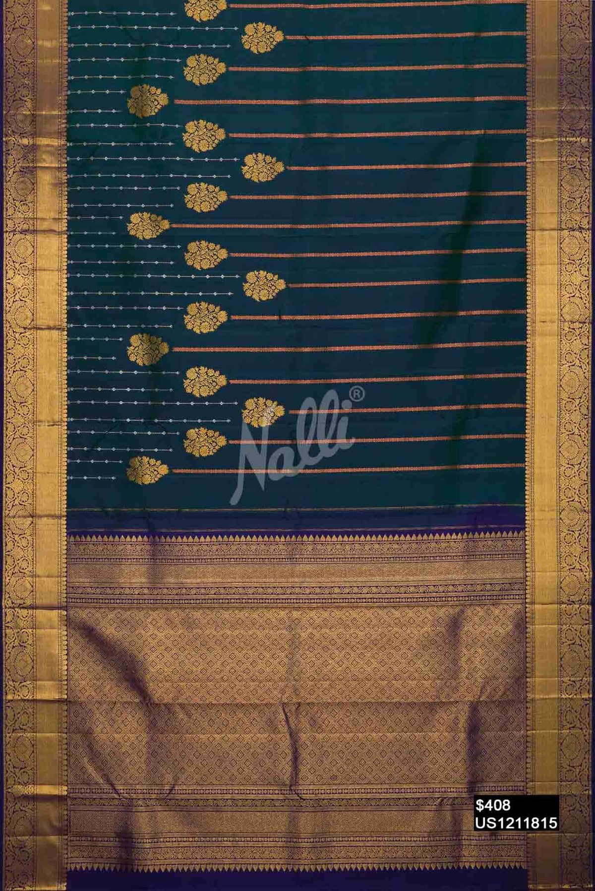 Green Kanchipuram Silk Saree