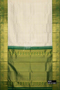 Off White Kanchipuram Silk Saree